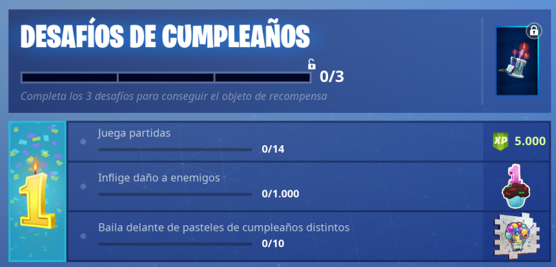 d2ebc7b996fe39b793bc9embvnmhgb0e9d57e562 810x390 - Todos los pasteles de cumpleaños - Desafío primer aniversario de Fortnite